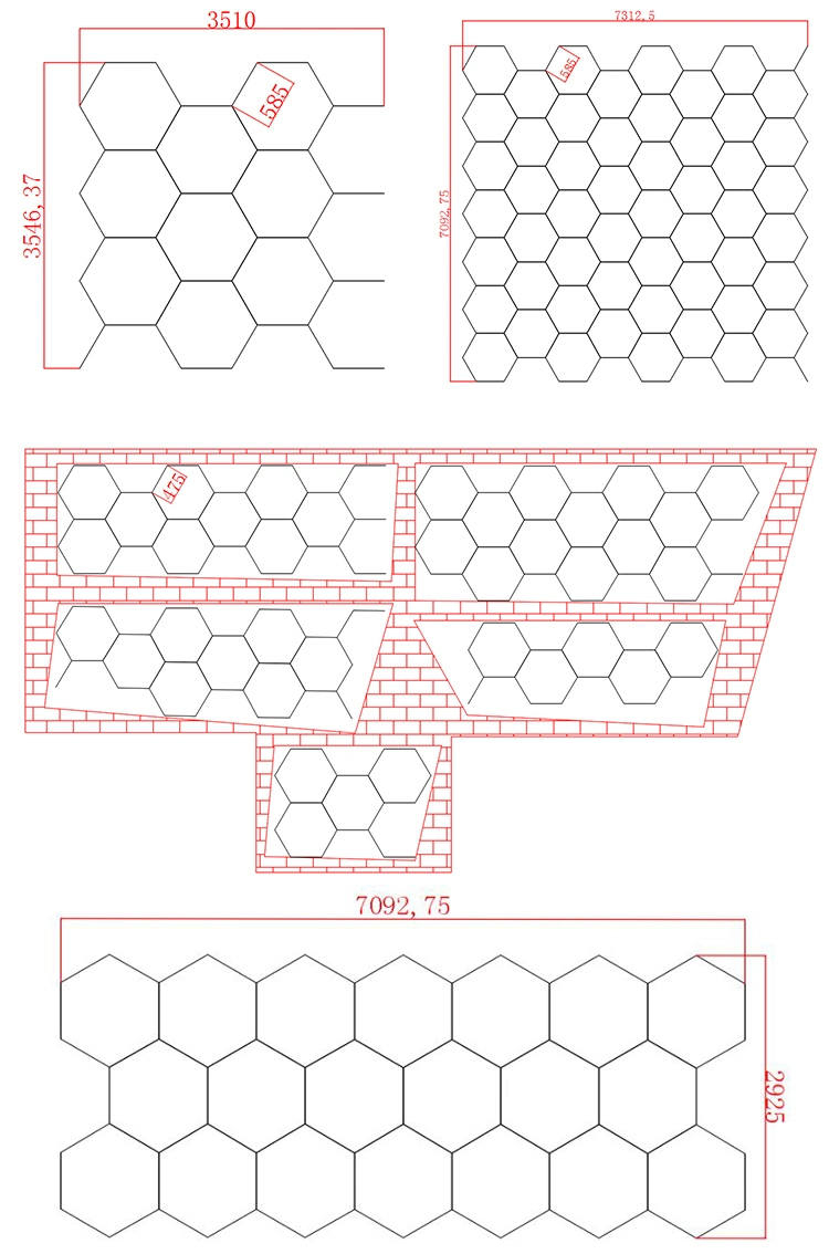 Chinese-Made High Performance Good Price for Car Wash Room Exoprt to Mexico 12 Watt LED Hexagonal Wall Light