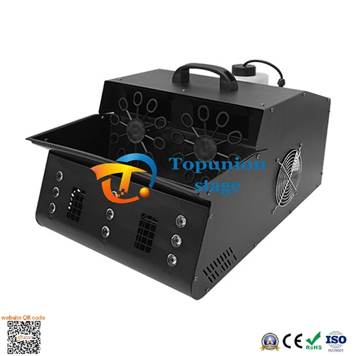 Wholesale 1500W Aluminum Case High Power Double Wheel Smoke Bubble Machine